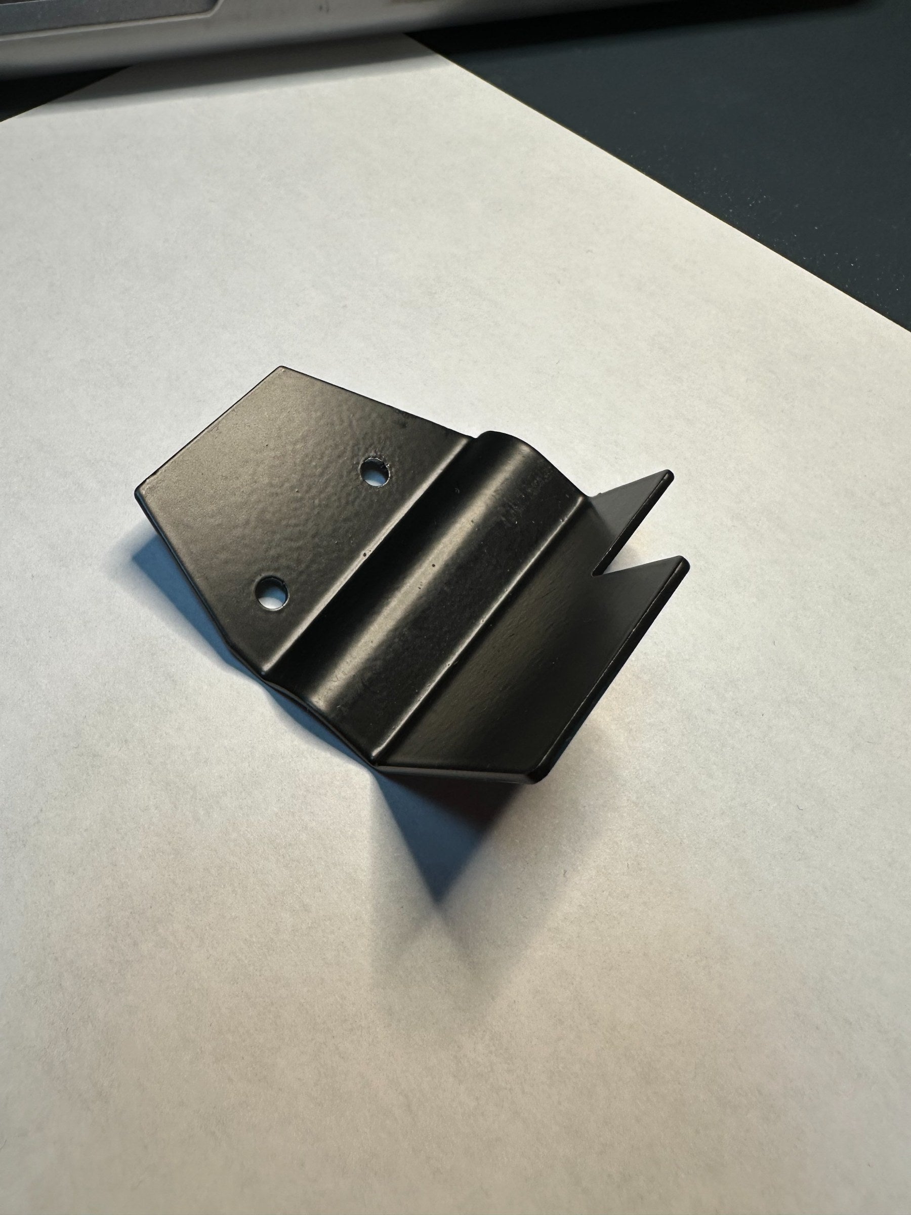 HVAC Duct Bracket - Powder Coated, Flat Black