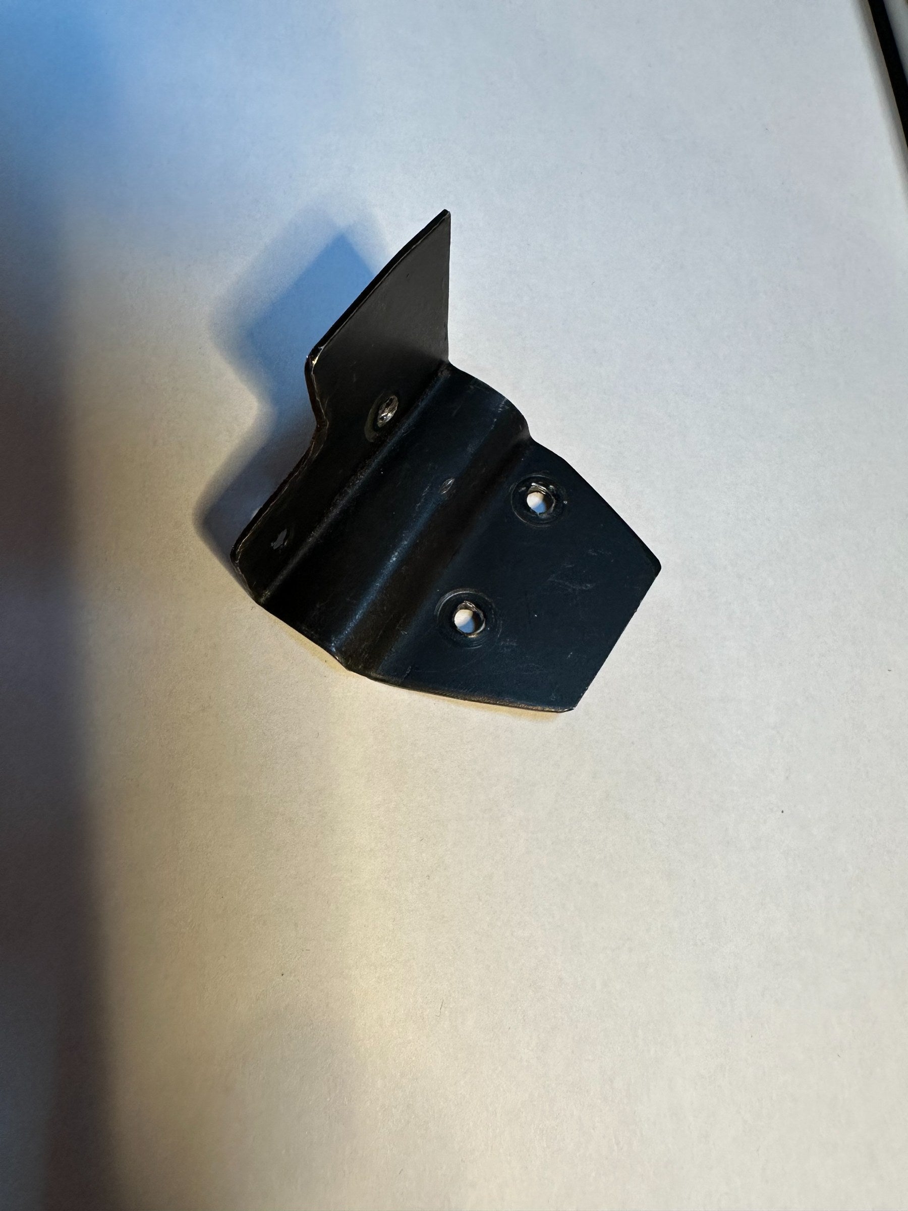 HVAC Duct Bracket - Powder Coated, Flat Black