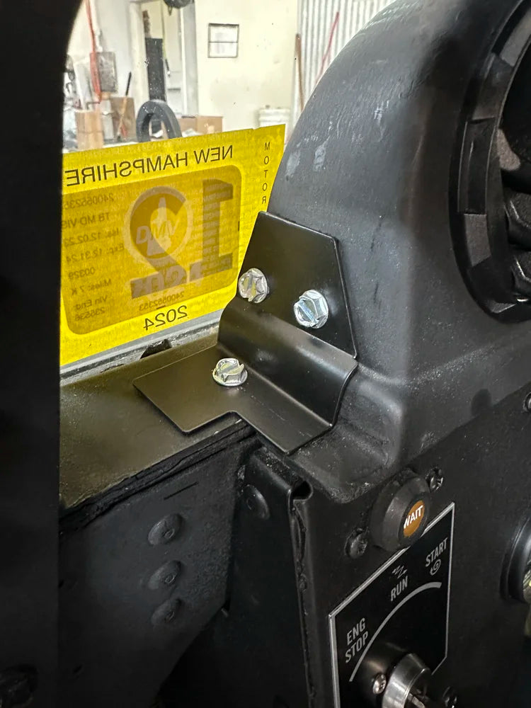 HVAC Duct Bracket - Powder Coated, Flat Black